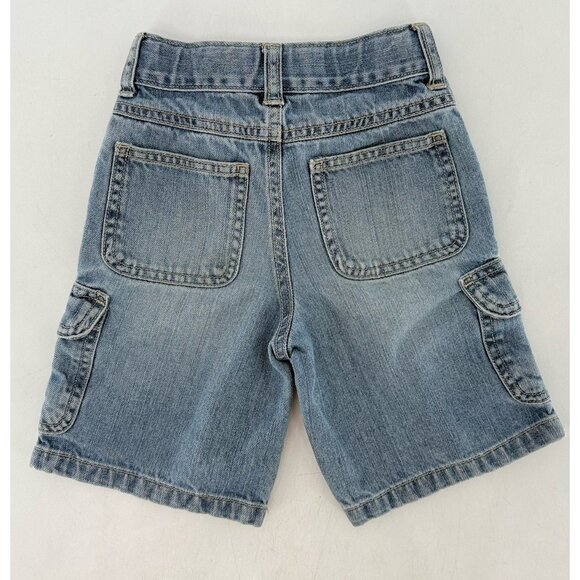 Gymboree Boy’s Denim Jean Cargo Shorts Size 5 Adjustable Waist Normcore - Picture 2 of 5